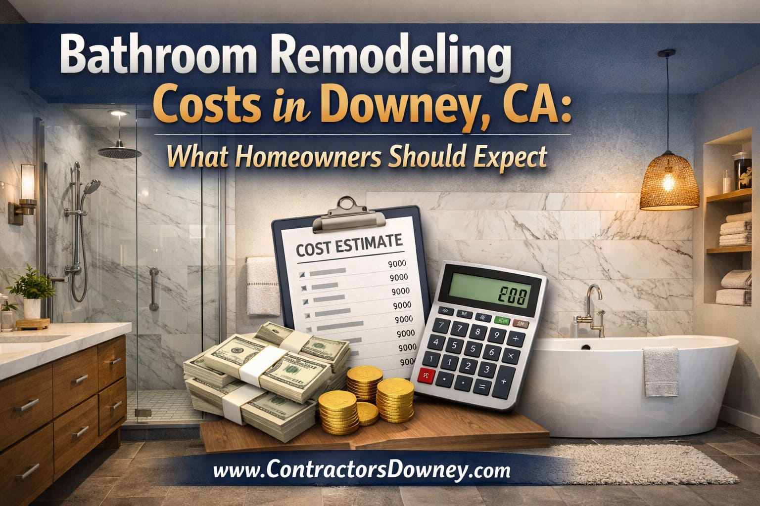 Bathroom Remodeling Costs and Estimates in Downey California